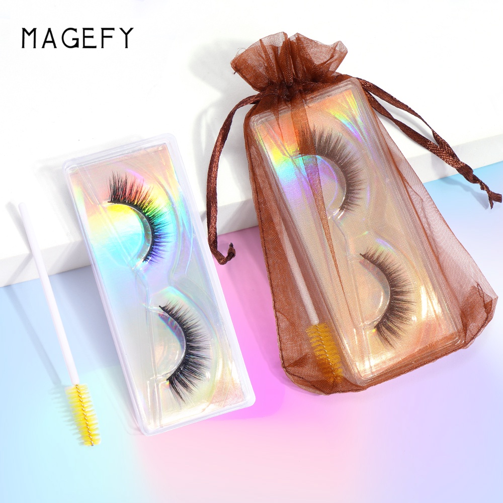 Bộ Túi Đựng Lông Mi Giả Dày Và Cong Tự Nhiên Mềm Mại Sử Dụng Một Lần