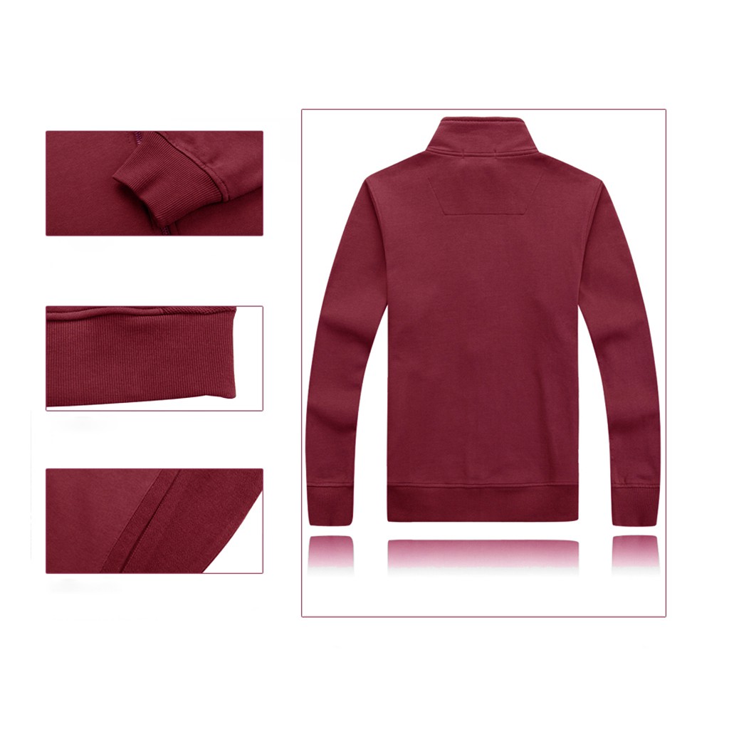 ÁO KHOÁC NỈ CỔ ĐỨNG AN07 | BigBuy360 - bigbuy360.vn