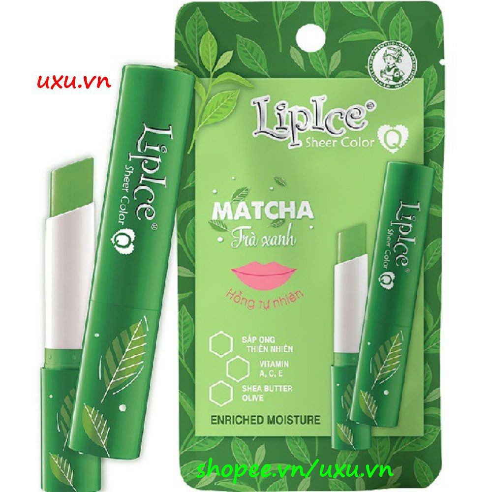 Son Dưỡng Có Màu 2.4G Lipice Sheer Color Q Matcha Hồng Tự Nhiên, Với uxu.vn Tất Cả Là Chính Hãng.