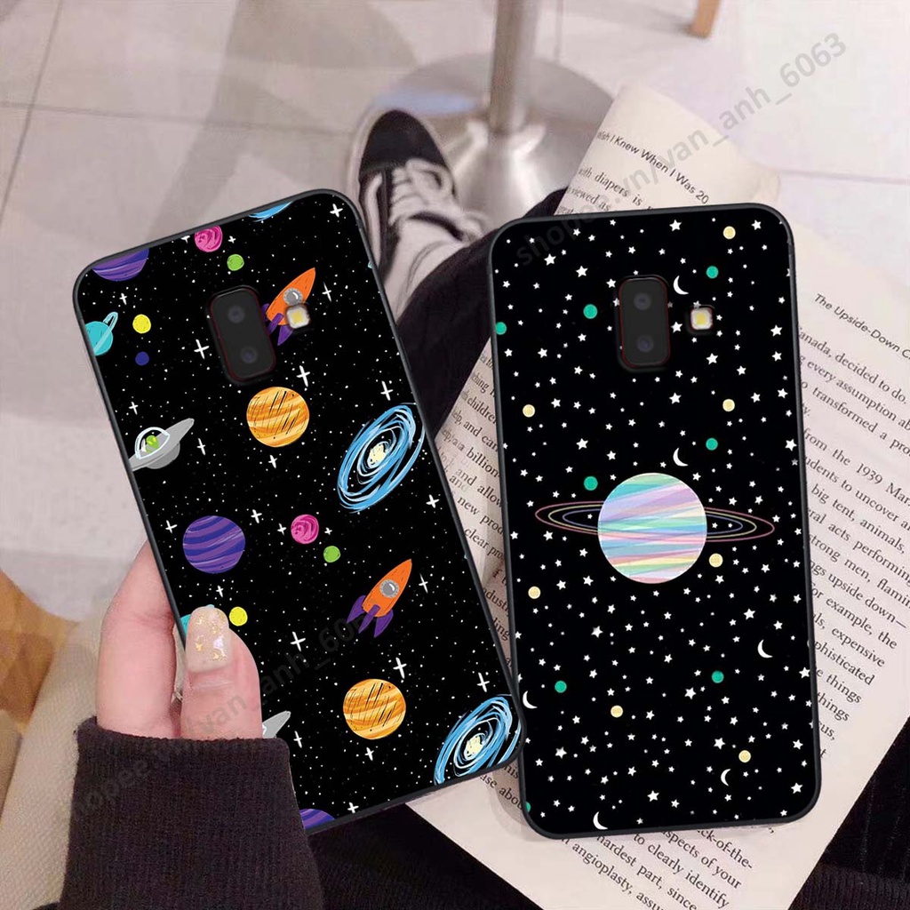 Ốp Samsung J6 2018 / J6 Plus / J6+ hình bầu trời, phi hành gia đẹp, ốp lưng điện thoại samsung galaxy viền dẻo cao cấp