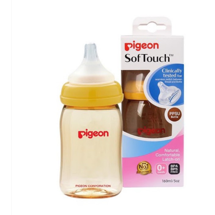 Bình Sữa Pigeon Cổ Rộng Cao Cấp 160ml/240ml Bin Shop