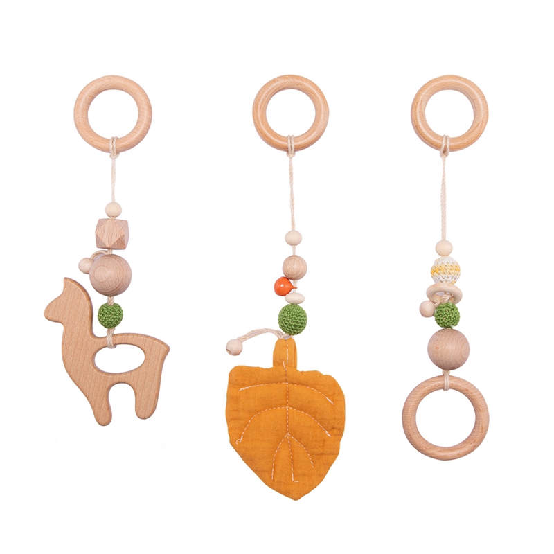 Đồ chơi gặm răng MAMIMAMIHOME dạng kẹp treo xe đẩy em bé hình động vật hoạt hình không chưa bpa