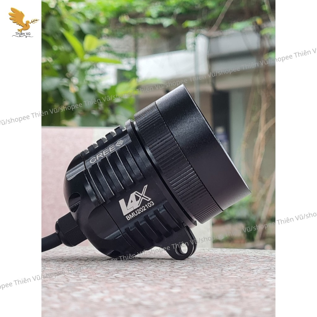 Đèn Trợ Sáng L4X CREE KÍNH ÁNH TÍM Siêu Sáng.BH 1 Năm_Trợ Sáng Thiên Vũ