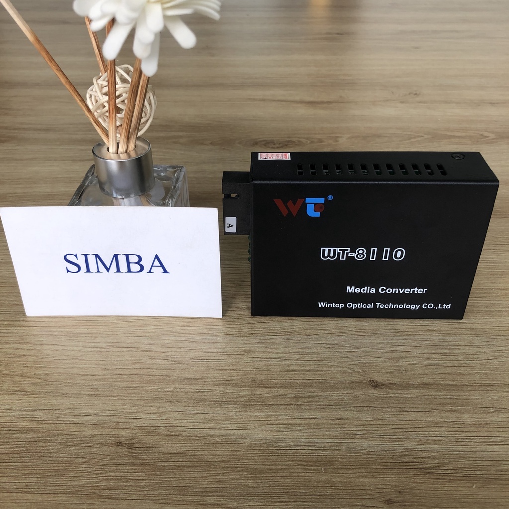 1 Bộ chuyển đổi quang điện (Media converter) 10/100m-TX1310, 1 core, 40KM, Model: WT-8110SB-11-40A