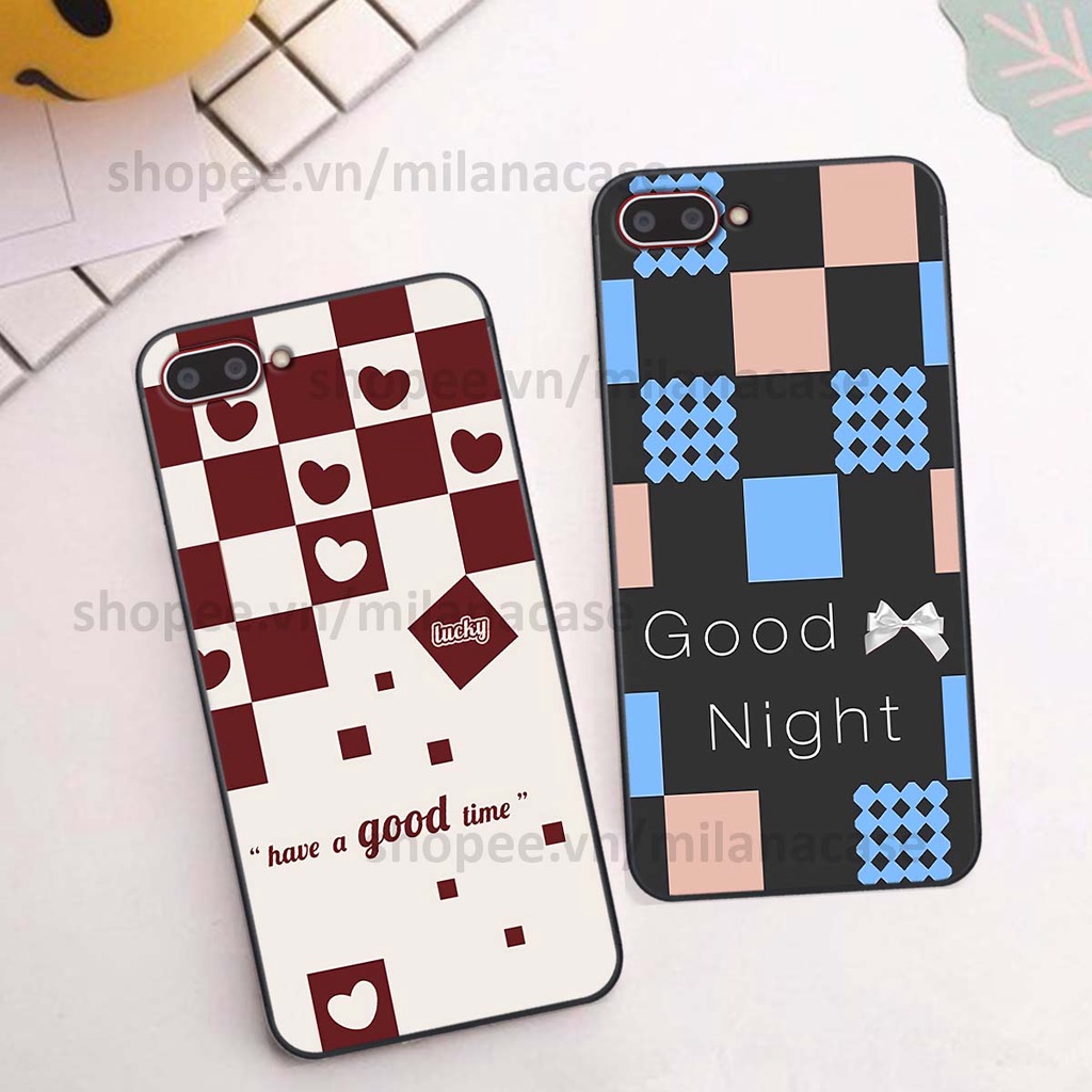 Ốp Oppo A3s / A1k caro họa tiết nhiều màu sắc siêu đẹp thời trang cá tính