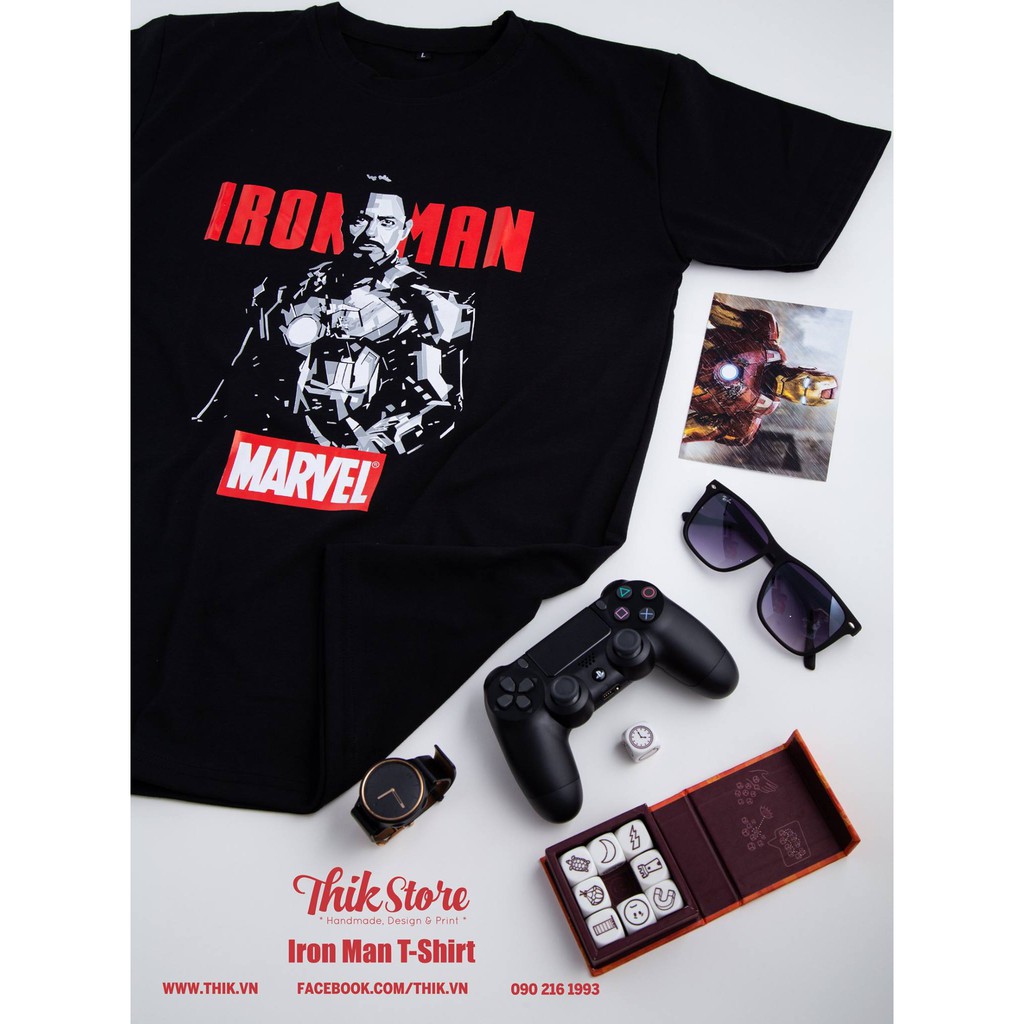 [shopee haul] ÁO THUN IRON MAN HÀNG THIẾT KẾ 100% COTTON