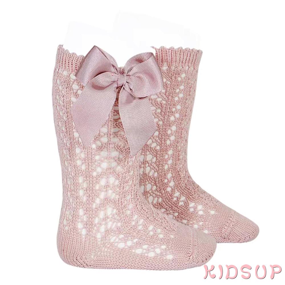 Vớ cotton đính nơ xinh xắn cho bé gái