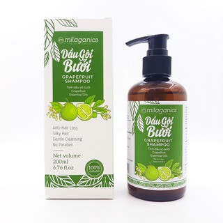 Dầu Gội Bưởi - Ngăn Ngừa Rụng Tóc, Kích Thích Mọc Tóc Milaganics (200ml / Chai)