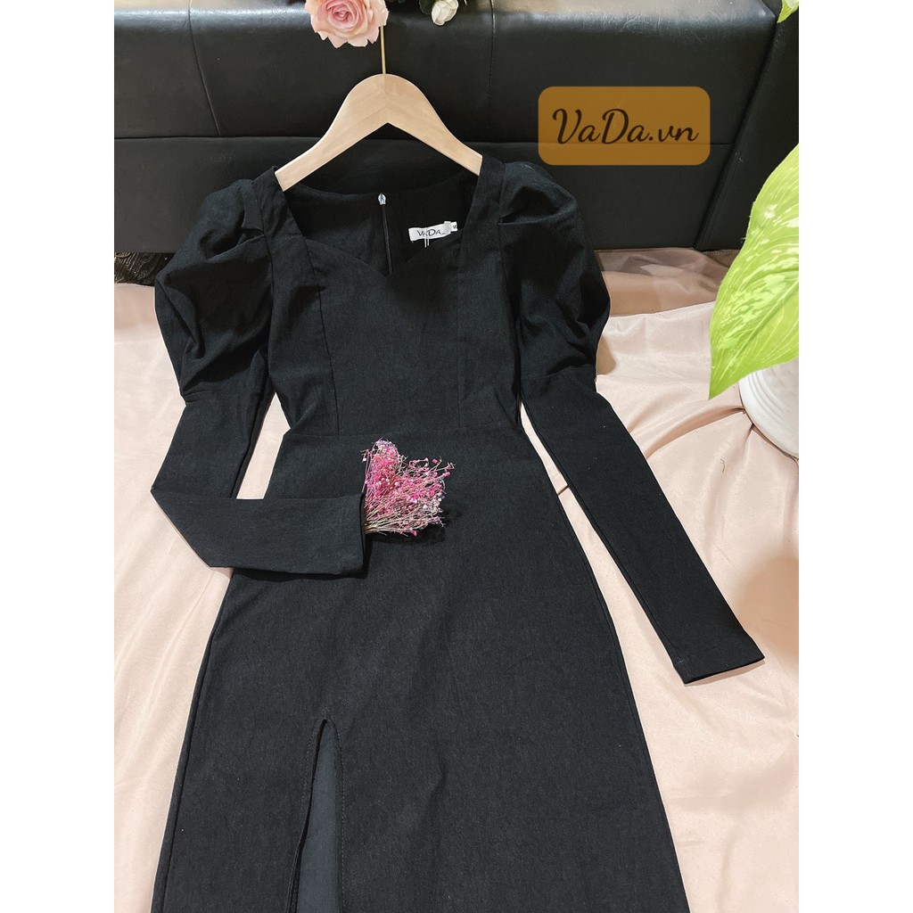 Đầm boddy tay phồng, sẻ đùi khoe chân dài miên man xinh yêu đi tiệc đi chơi cà phê - Thời trang VADA - VB9 | BigBuy360 - bigbuy360.vn