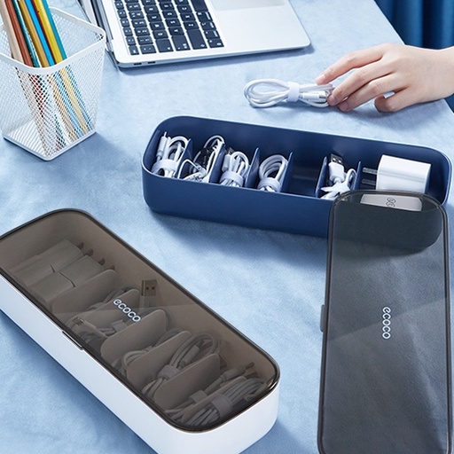 Hộp Đựng Dây Cáp Sạc Có Nắp Đậy Tiện Dụng