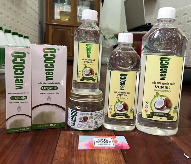 [AUTH] Dầu dừa hữu cơ 100% nguyên chất ép lạnh Vietcoco organic coconut oil [chăm sóc da, chăm sóc tóc, dưỡng mi...] | BigBuy360 - bigbuy360.vn