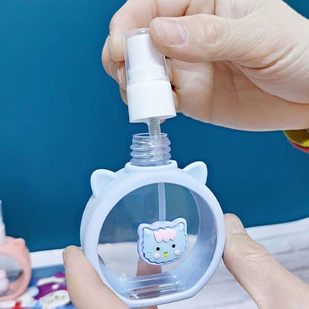 Bình Xịt Rỗng Đựng Mỹ Phẩm Họa Tiết Mèo Hoạt Hình Dễ Thương