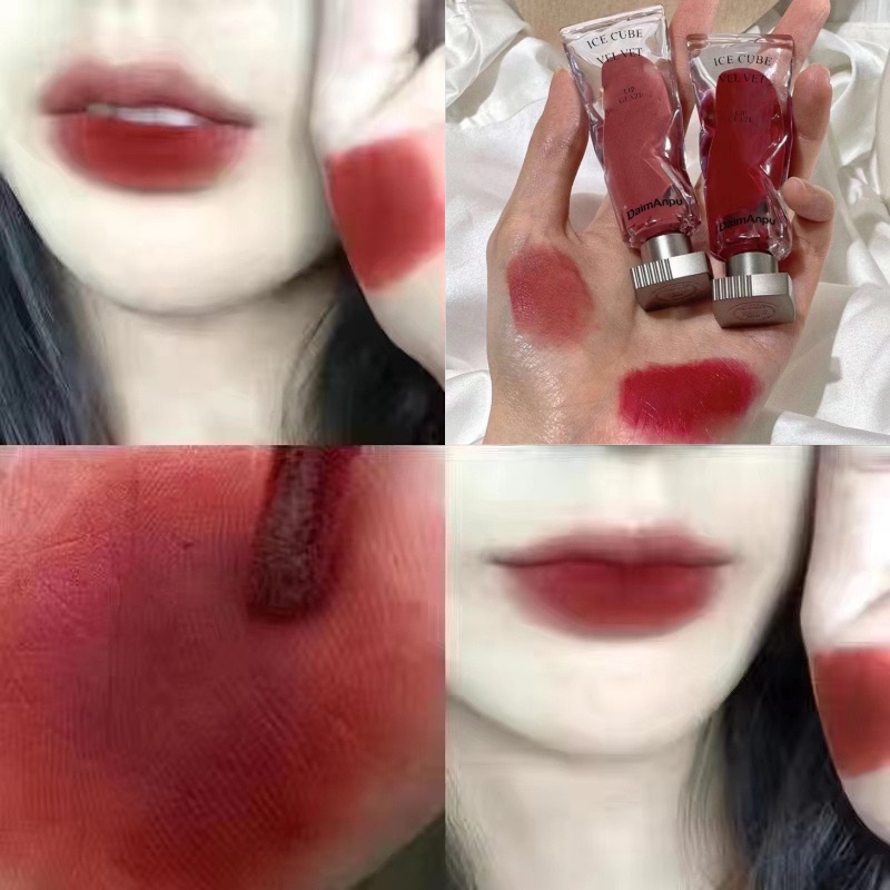 Son Kem Màu Lì Không Phai Không Dính Cốc Thiết Kế Hình Viên Đá Daimanpu