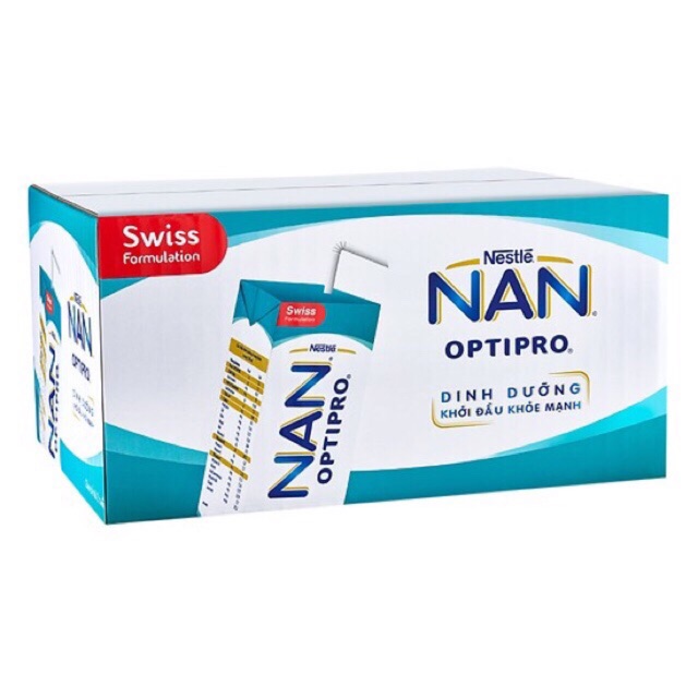 [4/2020] Thùng sữa NAN nước - NAN OPTIPRO pha sẵn - 185ml x 24 hộp