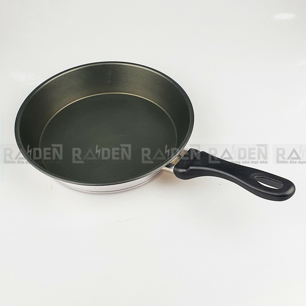 Chảo cạn từ inox 3 đáy size 28cm Happycook