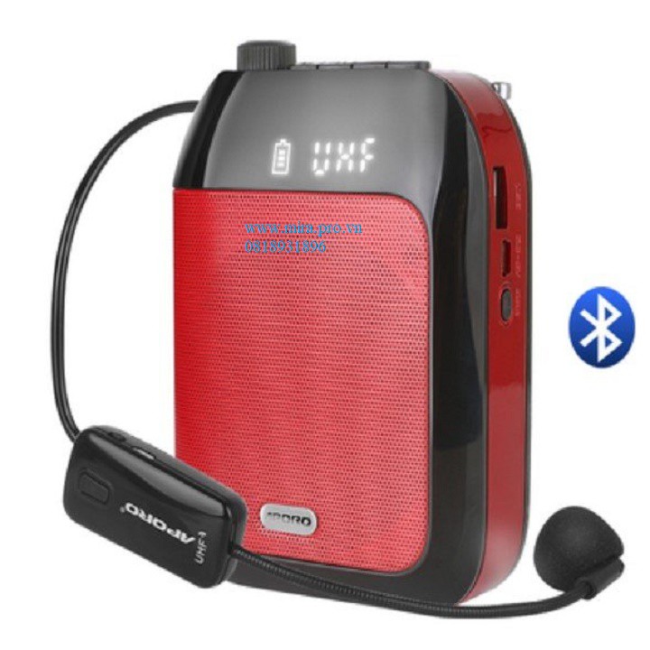 Máy trợ giảng aporo t20 uhf 2.4G  có Bluetooth