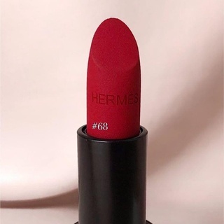 Son Hermes Matte Màu 68 Rouge Bleu- Đỏ Thuần quyền lực!