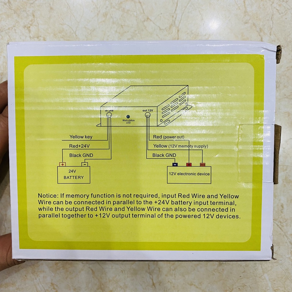 Bộ Chuyển Đổi Nguồn Điện Từ 24v Sang 12v , 30A , 240W chuyên dùng cho xe tải, xe công trình