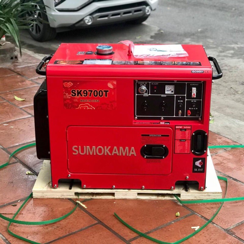 Máy phát điện sumokama 6kw chạy dầu siêu chống ồn