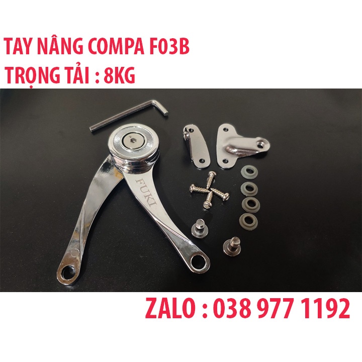 Tay Nâng Hạ Cánh Tủ Hình Compa Chính Hãng FUKI