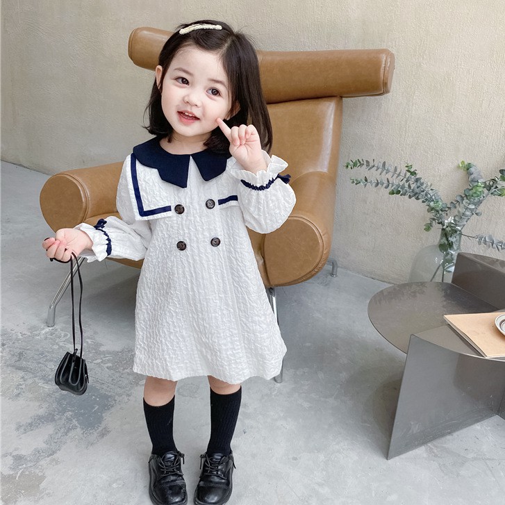 Váy style hải quan vải nổi xốp Hàn Quốc xịn xò