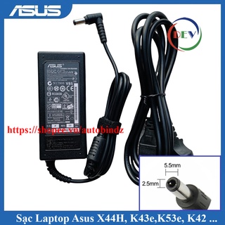 Sạc Laptop Asus K43e K53e x44h OUTPUT 19V 3.42A (65W) chân thường kích thước 5.5mm * 2.5mm - Hàng Nhập Khẩu