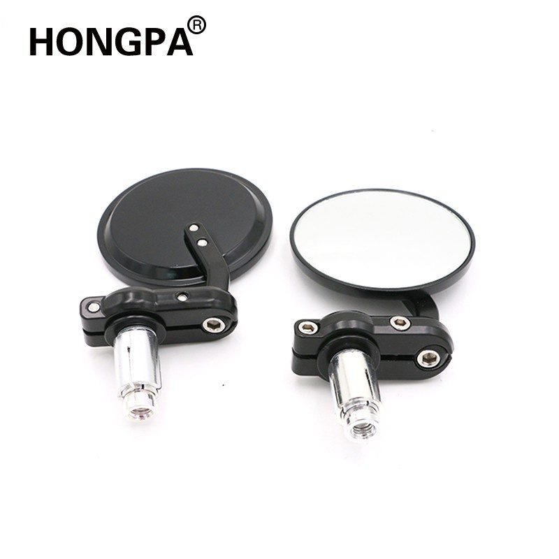 1 Cặp Gương Chiếu Hậu Tròn 7 / 8 "Gắn Tay Lái Xe Máy Honda Jazz