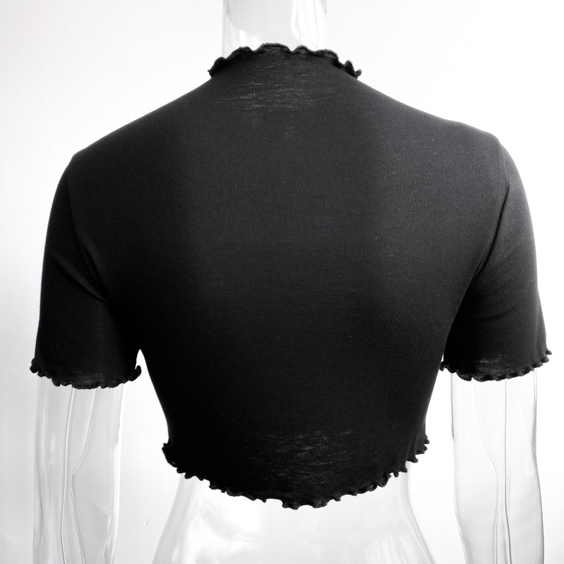 Áo Thun Nữ Ngắn Tay Cổ Tròn Thời Trang Hàn