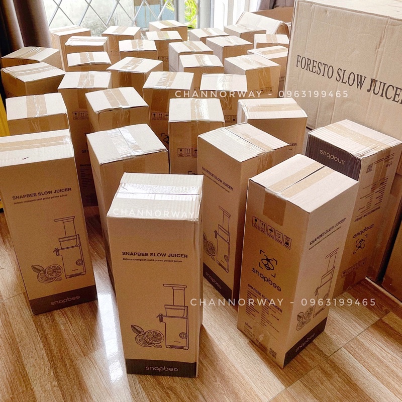 Máy Ép Chậm Snapbee Mini SK-202VN - Ép Trái Cây, Rau Củ Siêu Kiệt Bã