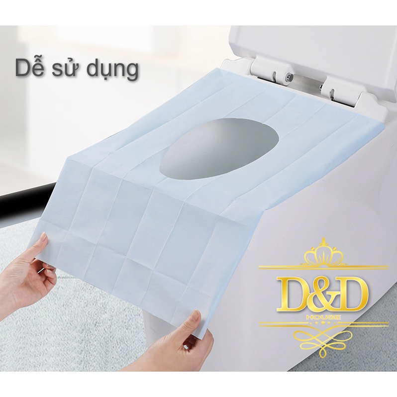 Tấm lót, miếng lót bồn cầu vệ sinh WHIKON dùng 1 lần tiện lợi