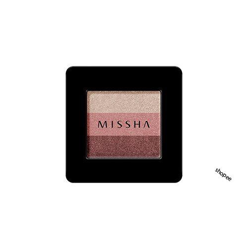 Phấn Mắt 3 màu  Missha Triple Shadow No.6 Marsala Red