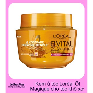 🌼🔔Kem ủ tóc Loreal Elvital dưỡng tóc mềm mượt