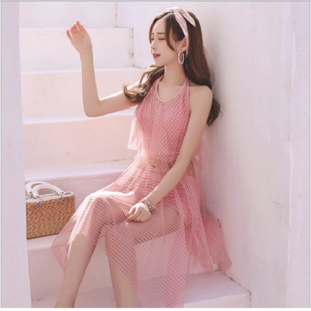 BIkini Bộ Bơi họa tiết lạ kèm áo choàng | BigBuy360 - bigbuy360.vn