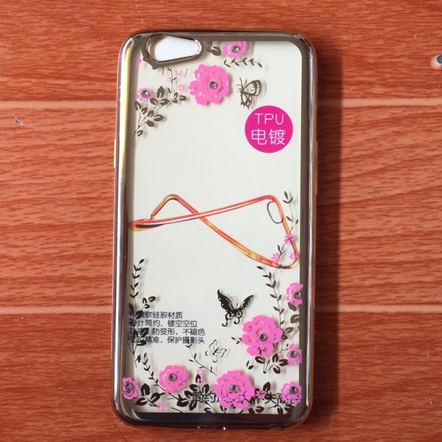 Ốp Oppo A39 hoa văn đính đá