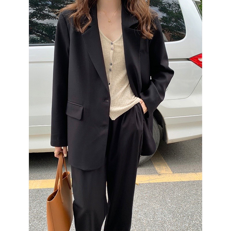 [Mã FAMARAL1 giảm 10K đơn 50K] Ao blazer 2 lớp lót cùng màu có size - áo vest 2 lớp 2 màu túi giả [có ảnh thật ở cuối]