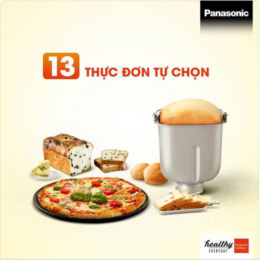 Máy làm bánh mì tự động Panasonic SD-P104WRA