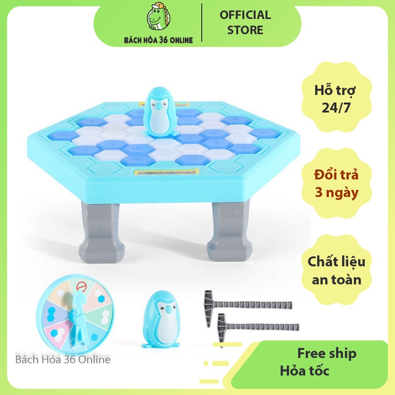 Đồ chơi trẻ em đập phá băng giải cứu chim cánh cụt cho bé từ 4 - 6 tuổi cỡ lớn