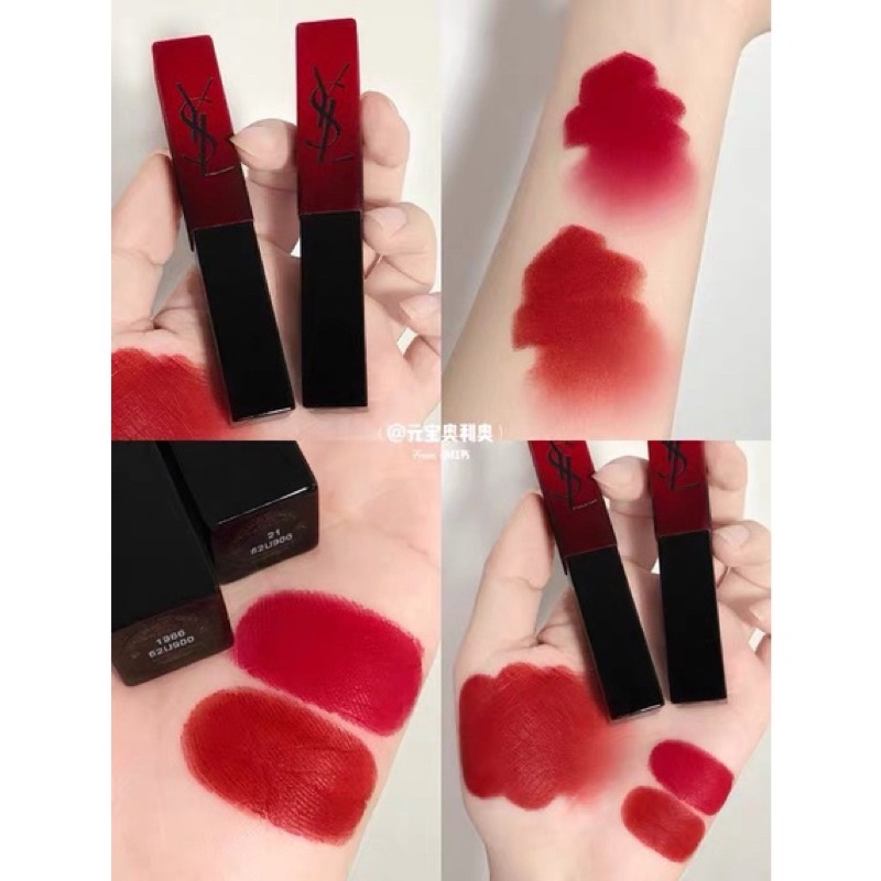Son YSL slim dòng matte vỏ vàng
