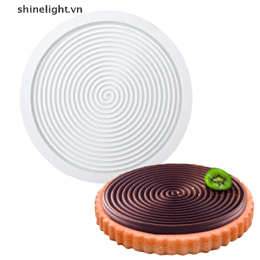 Khuôn Silicon Làm Bánh Mousse / Kem / Sô Cô La Hình Xoắn Ốc 3D