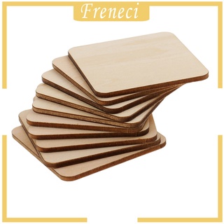Set 10 miếng gỗ trơn colcolo 60x60mm làm đồ trang trí DIY