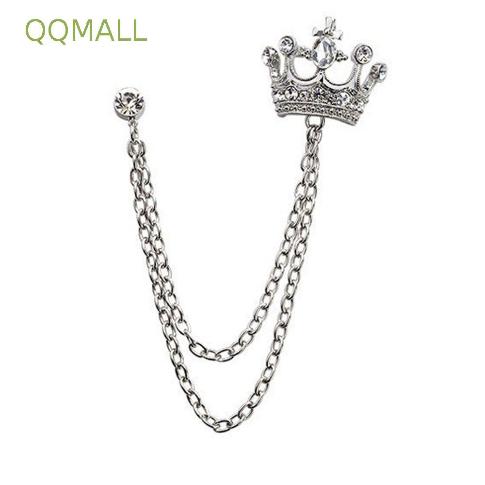 Ghim Cài Áo Hình Vương Miện Phối Tua Rua Thời Trang Cho Nữ|Vòng Cổ Đám Cưới Unisex