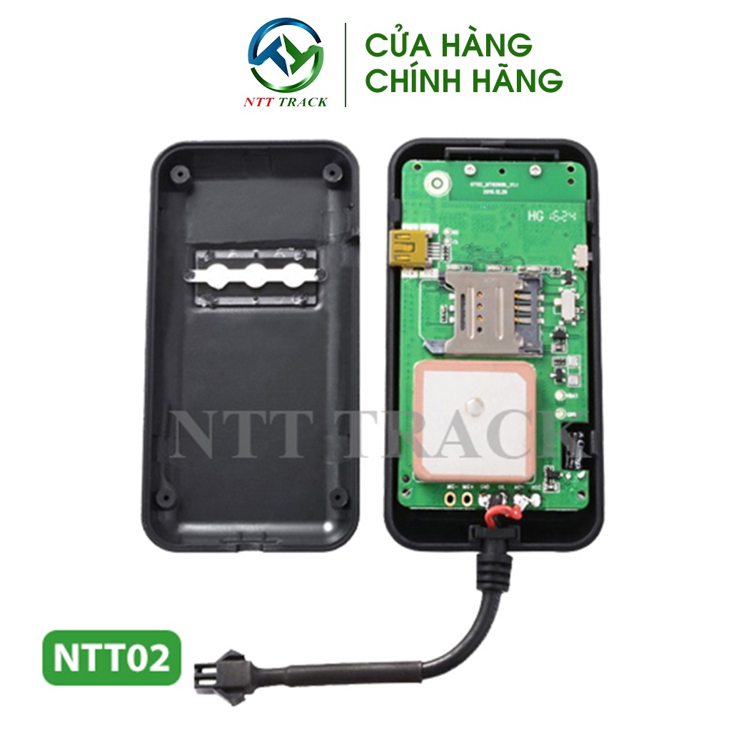 Thiết bị định vị GPS xe máy ô tô ưu đãi mua kèm sim 4G bảo hành 6 tháng chính hãng NTT02 - NTT Track