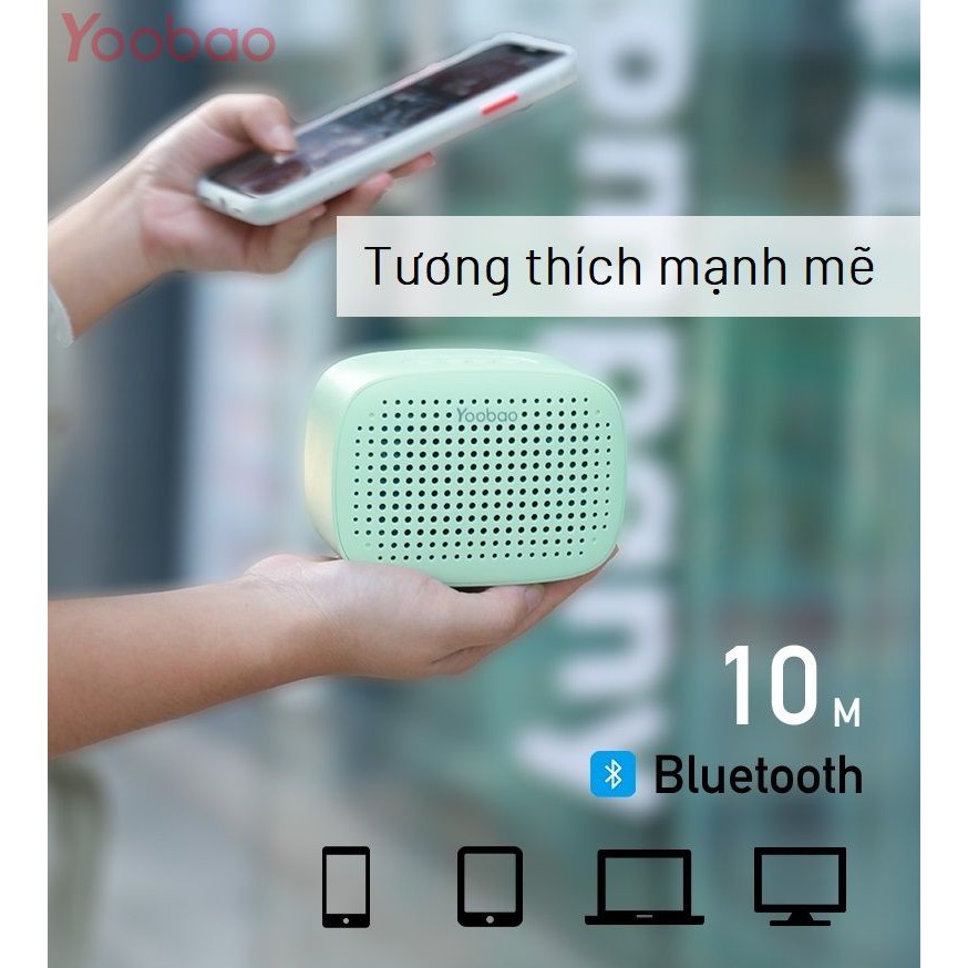 Loa Bluetooth Mini Yoobao M2, Loa Không Dây Kết Nối Bluetooth 5.0 - Nghe Nhạc Cực Hay