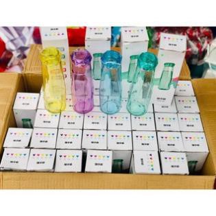 Bình Đựng Nước Thủy Tinh Màu, Dáng Kim Cương Diamond Cao Cấp, Dung Tích 500ml, Siêu Đẹp, Siêu Tiện Dụng - BX