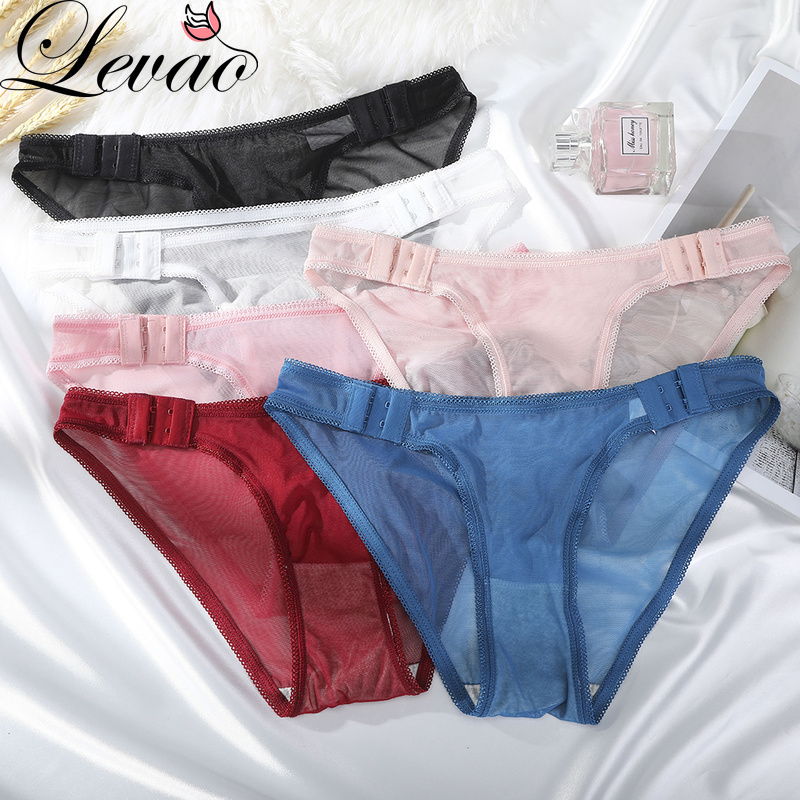 Quần Lót Levao Vải Lưới Xuyên Thấu Lưng Thấp Gợi Cảm Cho Nữ
