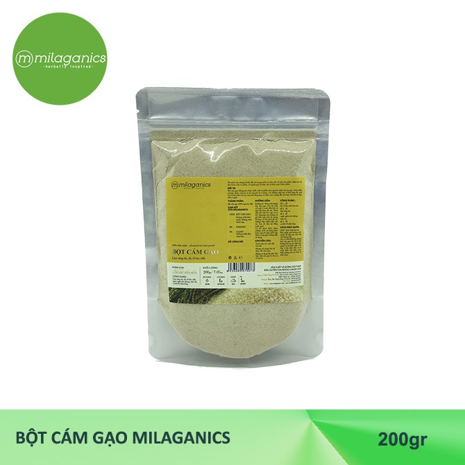 Combo Bột Cám gạo 200g và Bột Đậu đỏ 200g Milaganics | BigBuy360 - bigbuy360.vn