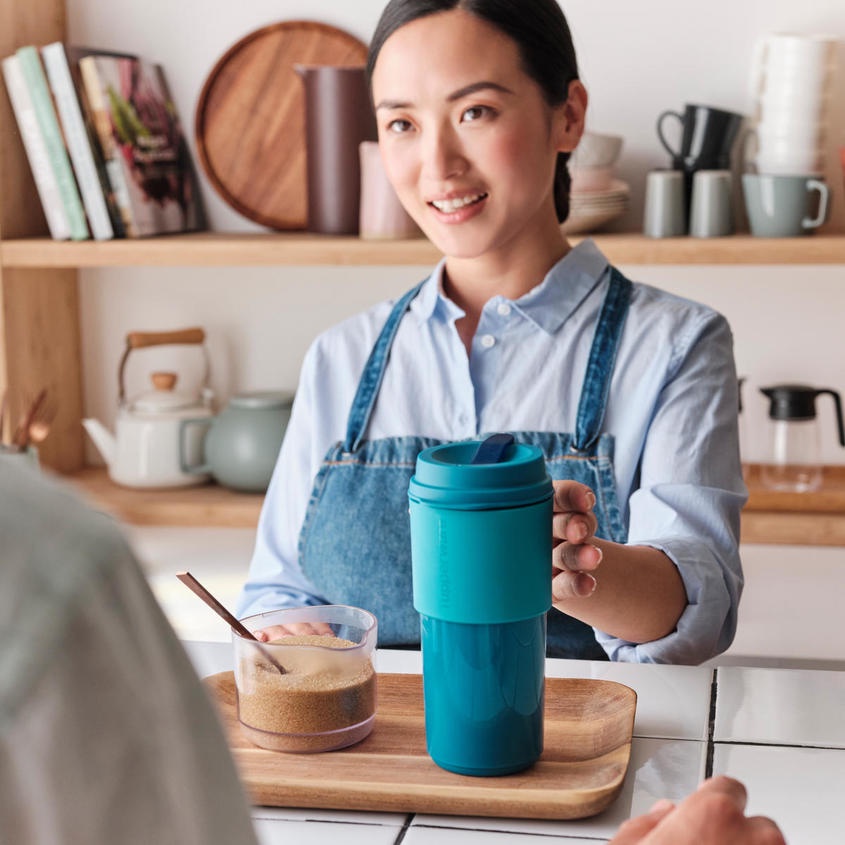 Ly Coffee To Go Tupperware tặng kèm túi xách hàng chính hãng bảo hành trọn đời