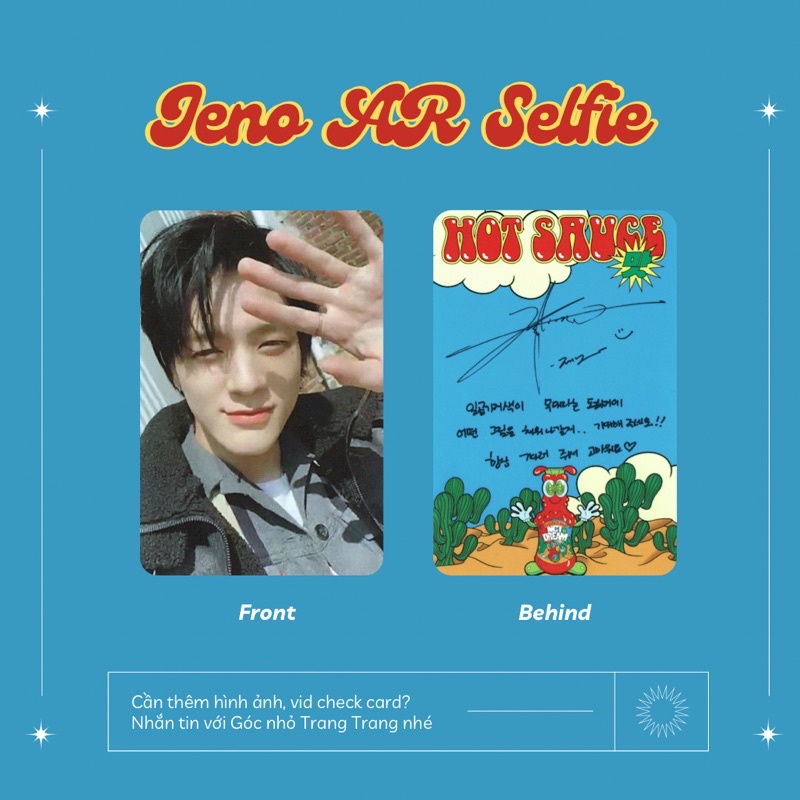 ẢNH THÀNH VIÊN JENO  - JENO AR SELFIE HOT SAUCE