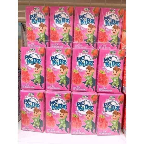 Sữa Mộc Châu kid 110ml vị dâu,cam