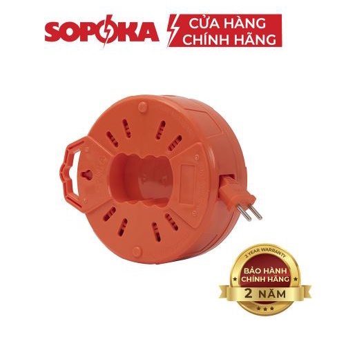 Ổ cuốn dây lõi sứ SOPOKA R45 dây 4,5m chịu tải cao-Hàng chính hãng BH 24 tháng